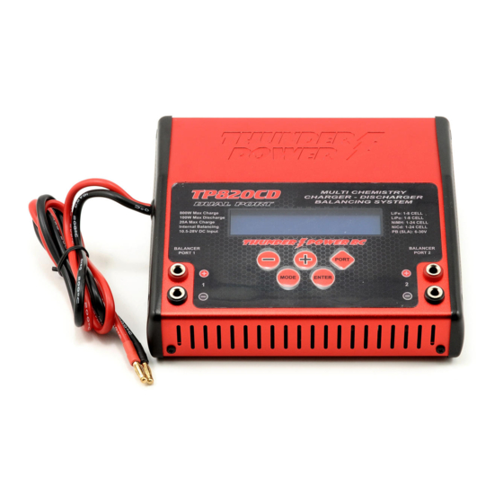 Thunder Power TP820CD Instruction & Operation Manual
