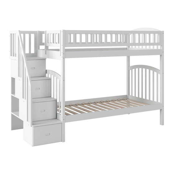 Atlantic WESTBROOK STAIRCASE BOOKSHELF Assembly Instructions Manual
