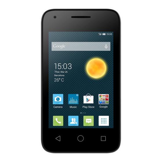 Alcatel OneTouch 4009X Quick Start Manual