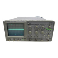 GW Instek GOS-6103 User Manual