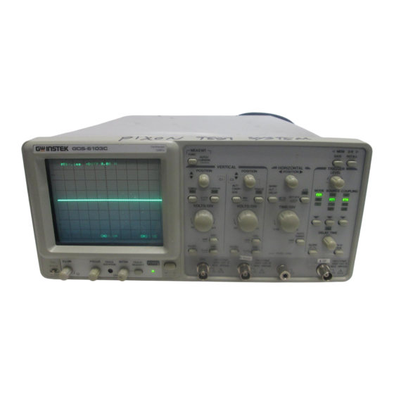 GW Instek GOS-6103C User Manual