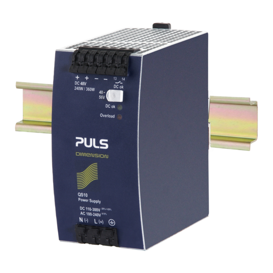 Puls QS10.481 Installation Manual