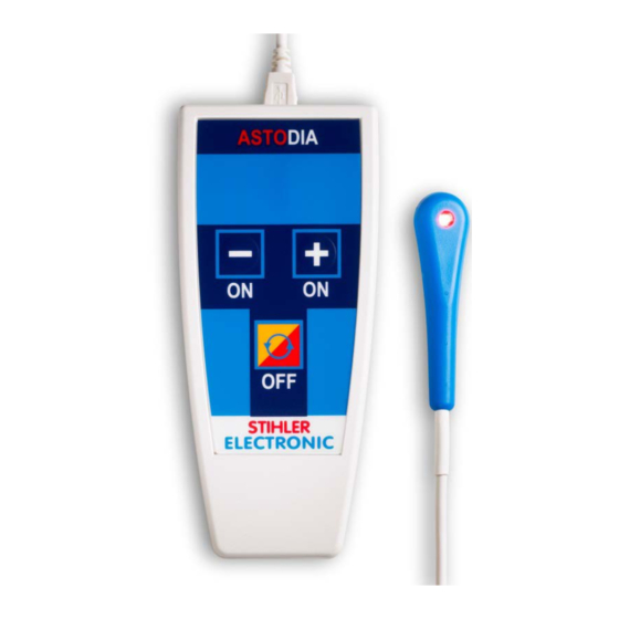 Gentherm STIHLER ELECTRONIC ASTODIA DIA100 Instructions For Use Manual