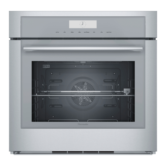 Thermador Masterpiece Series Use And Care Manual