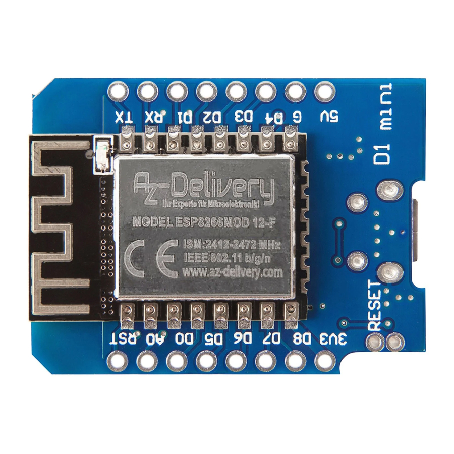 AZ-Delivery D1 Mini, ESP8266 - Computer Hardware Manual