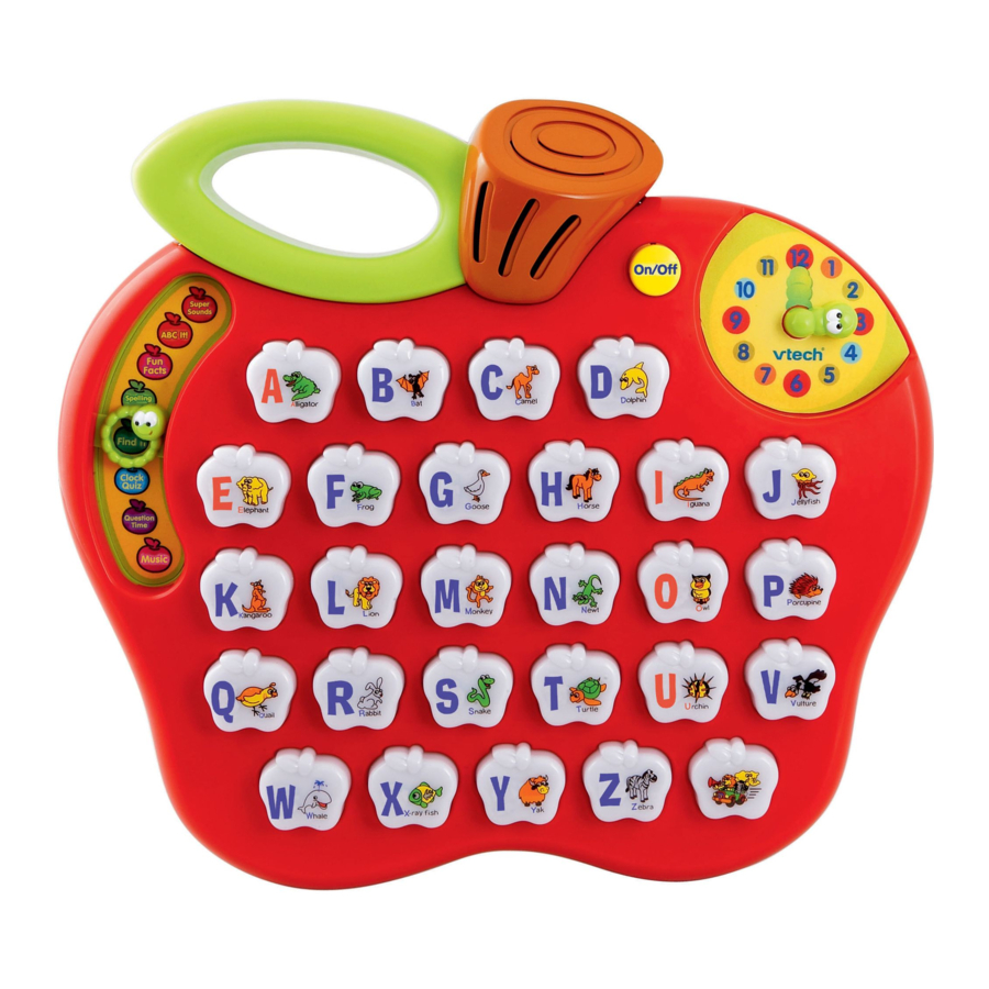 VTech Alphabet Apple Manual