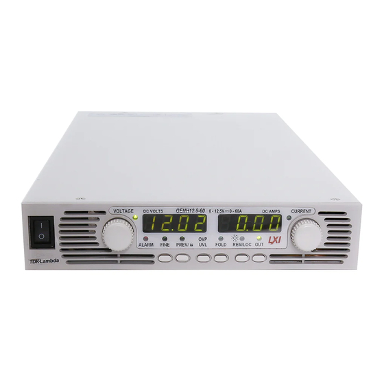 TDK-Lambda GENESYS 750W HALF RACK Technical Manual