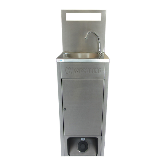 User Manuals: MECHLINE Basix BSX-MHB-X Hand Wash Basin