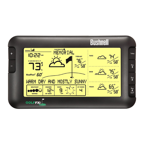 Bushnell WeatherFX 960071C Quick Start Manual