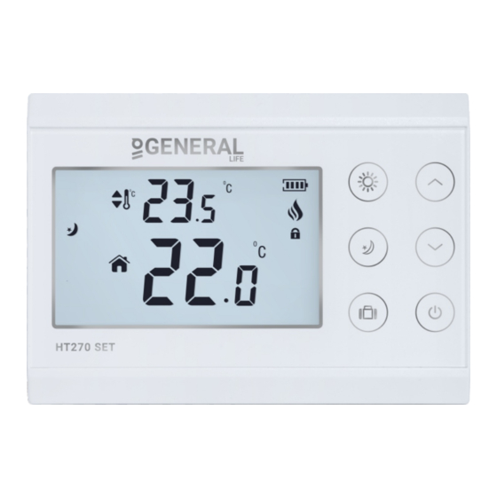 GENERAL LIFE HT270 SET Manual