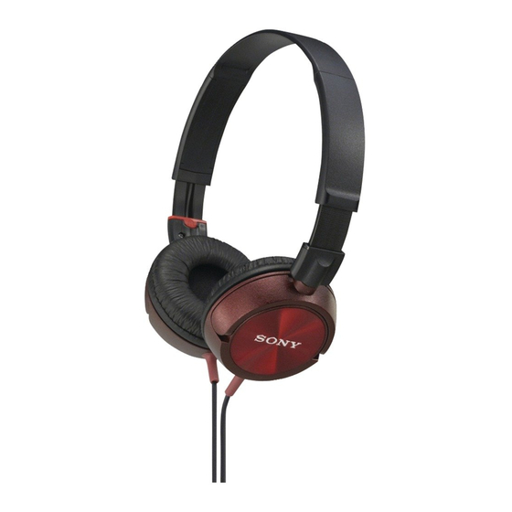 Sony MDR-ZX300/RED Specifications