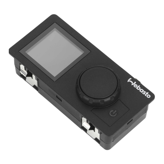Webasto UniControl Installation Instructions Manual