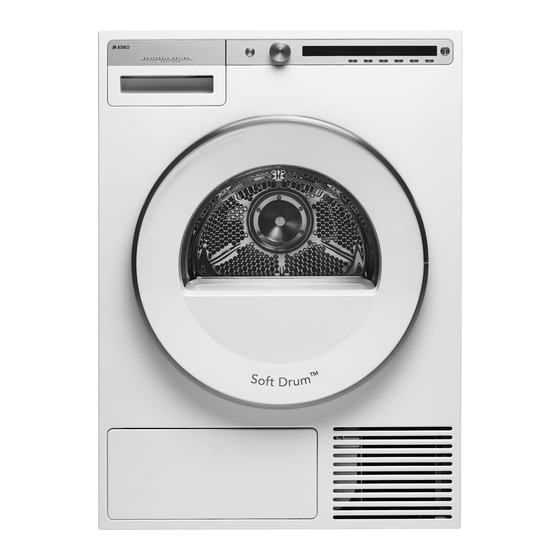 User Manuals: Asko T410HD W Series Heat Pump Dryer