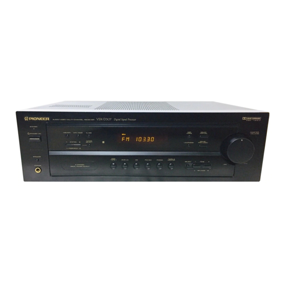 Pioneer VSX-D307 Service Manual