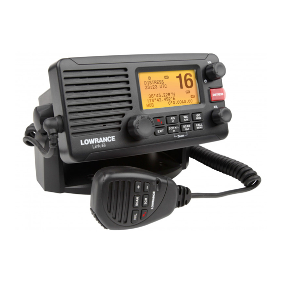 Lowrance LINK-8 VHF Installation Instructions Manual
