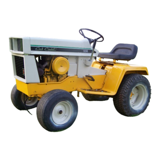 Cub Cadet 108 Operator's Manual