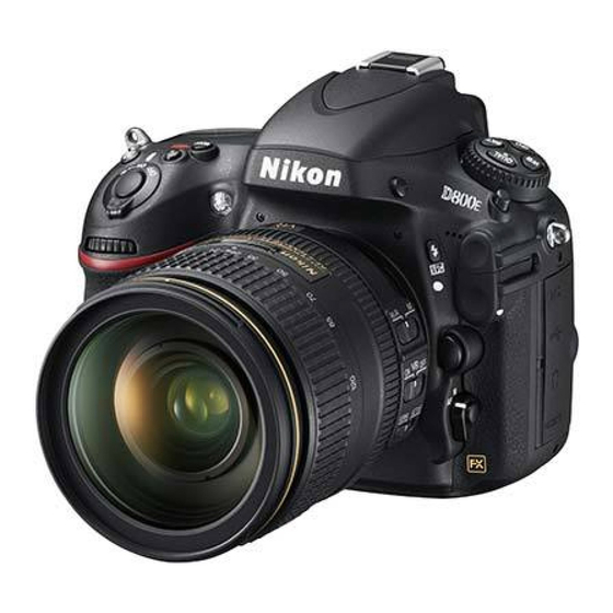 Nikon D4 Settings Manual