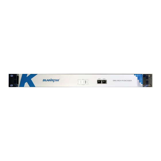 User Manuals: Irenis BLANKOM EMU 8600 IPTV Encoder