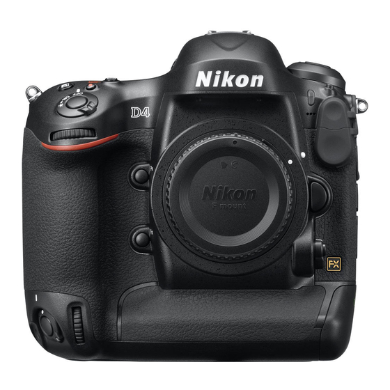 Nikon D4 User Manual