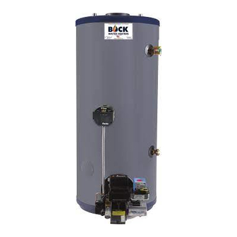 Bock Water heaters 20e Installation & Operating Instructions Manual