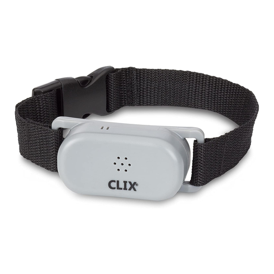 The Company of Animals CLIX No-Bark Collar User Manual