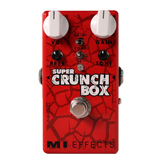 MI Effects Super Crunch Box User Manual