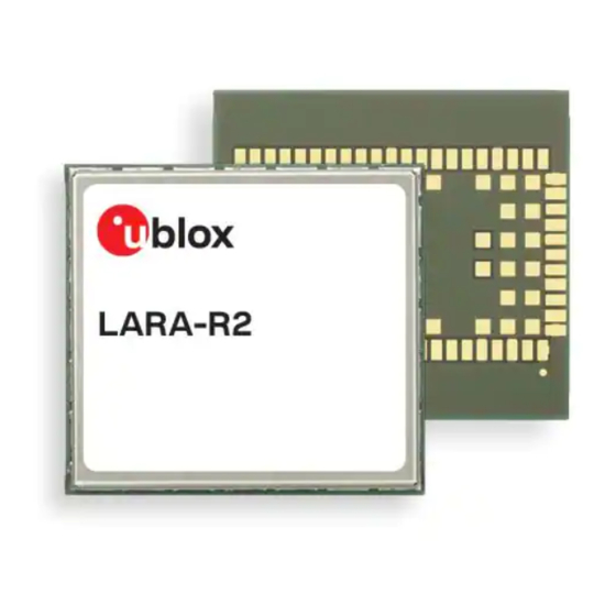 u-blox LARA-R2 series Manuals