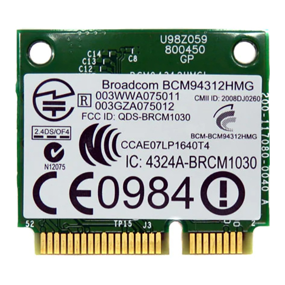 Broadcom BCM94312HMGB User Manual