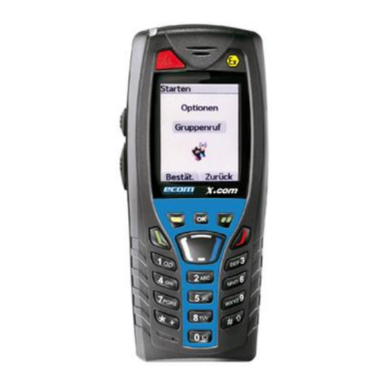 Ecom Instruments x.com 500-Ex Safety Instructions