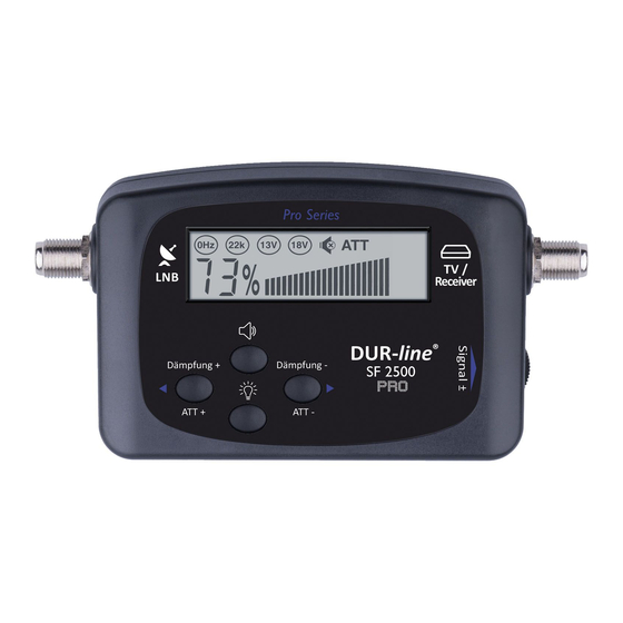 DUR-line SF 2500 Pro Manual