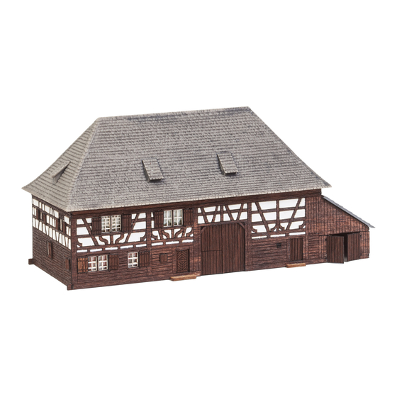 Faller KURNBACH FARMHOUSE Manual