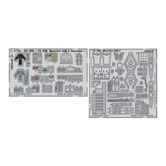 Eduard Harrier GR.1 S.A. Assembly Instructions
