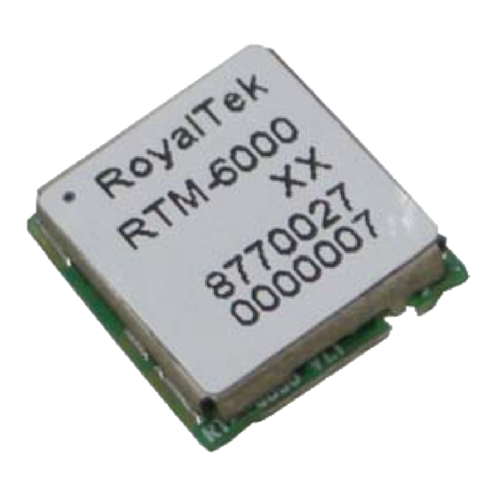 RoyalTek RTM-6000 User Manual