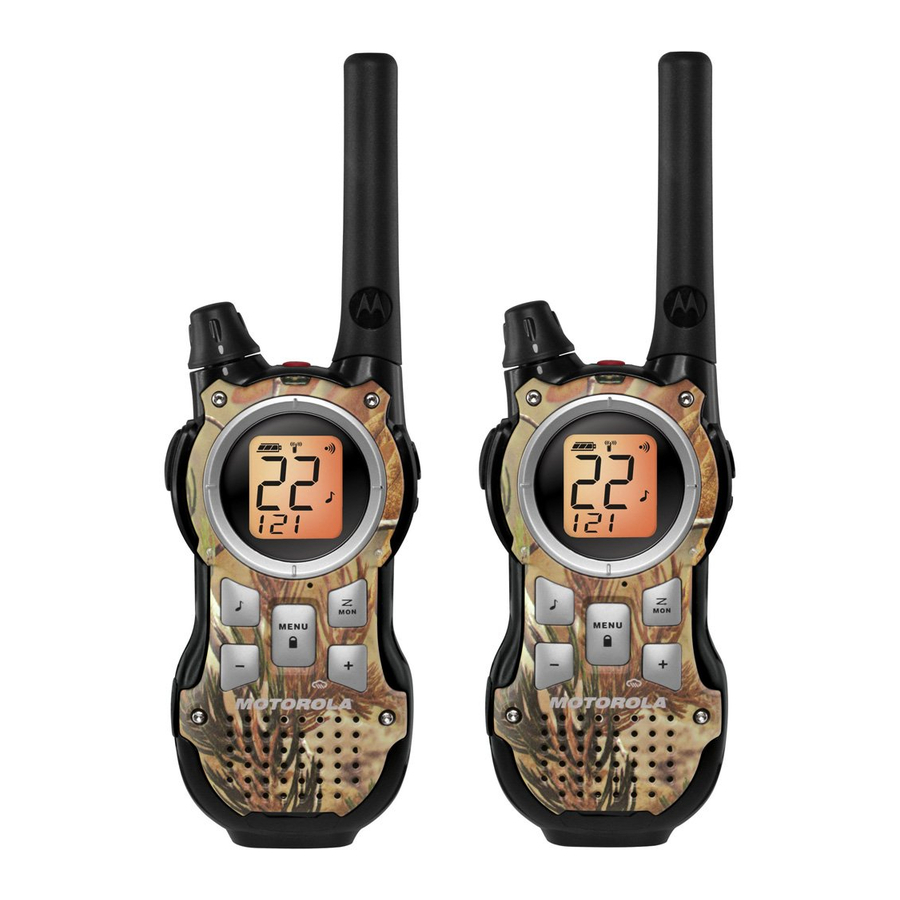 Motorola TALKABOUT MR355 - Two-Way Radio User's Guide