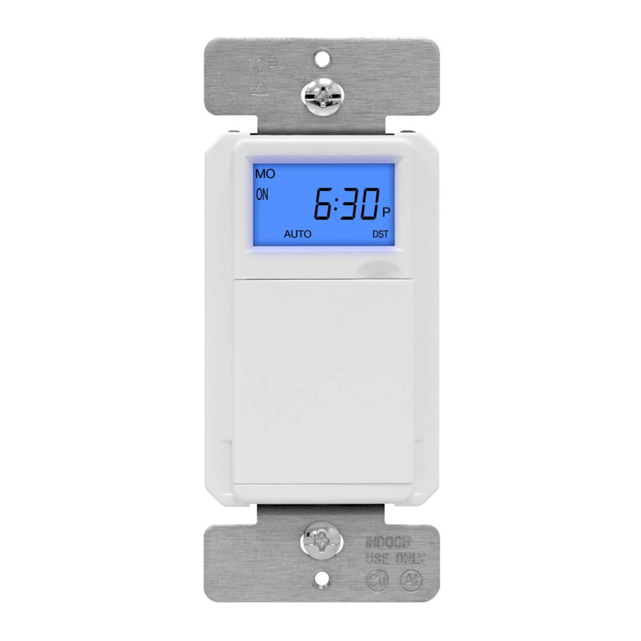 TOPGREENER TGT01-H - Astronomic In-Wall Programmable Timer with Interchangeable Face Cover Manual