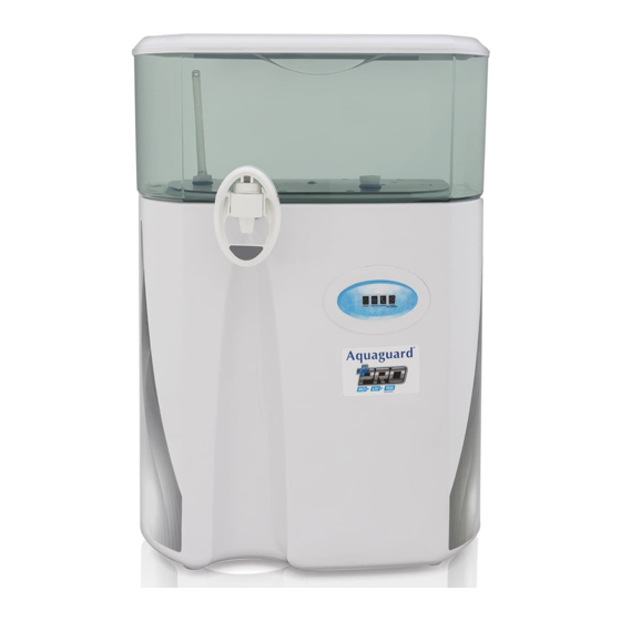 Eureka Forbes Aquaguard Pro RO User Manual