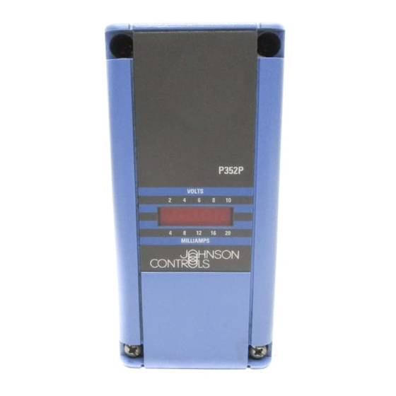 Johnson Controls P352PN-2 Product Manual
