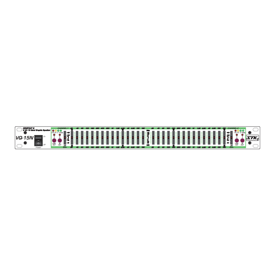 STK Professional Audio VQ-15N Owner's Manual