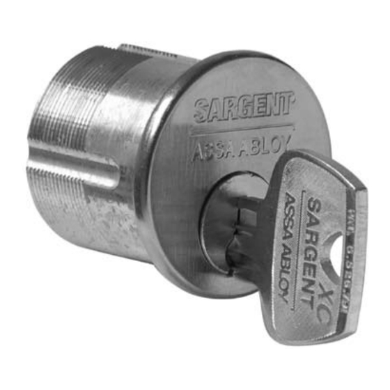 Assa Abloy Sargent XC Series Manual