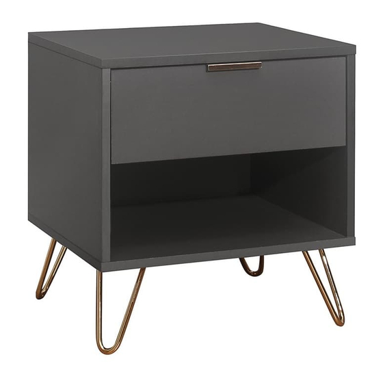 Birlea Arlo 1 Drawer Bedside Assembly Instructions Manual
