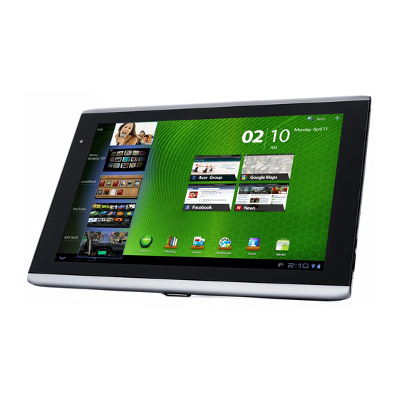 Acer ICONIA Tab A500 Manuals