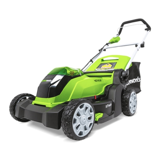 GreenWorks 2506402CT Operator's Manual