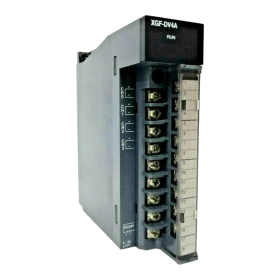LS XGF-DV4A Installation Manual