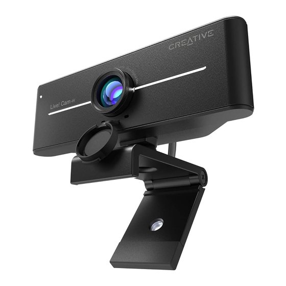 Creative LIVE! CAM SYNC 4K Quick Start Manual