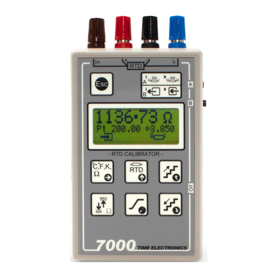 Time Electronics 7000 User Manual