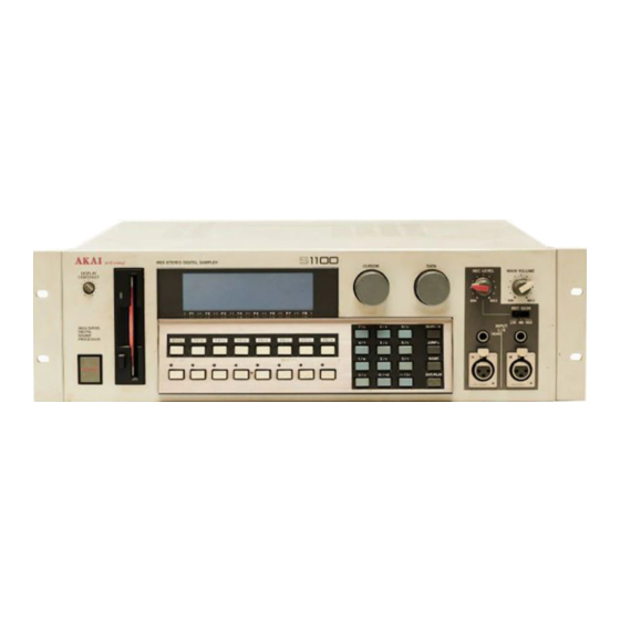 AKAI S1100 SERVICE MANUAL Pdf Download | ManualsLib