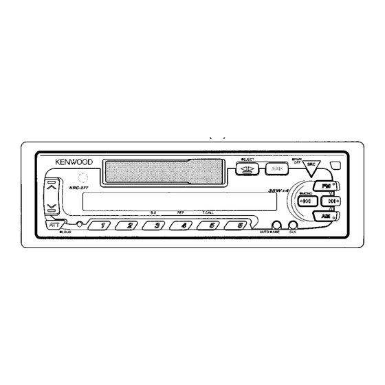 Kenwood KRC-277A Service Manual