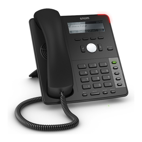 Snom D710 Manual