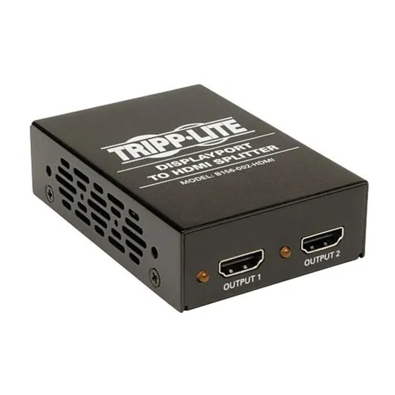 Tripp Lite B156-002-HDMI Owner's Manual