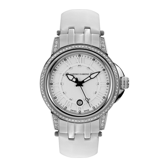 Chronos Manufactures Chrono Diamond Dionne 10910 Instruction Manual / International Guarantee